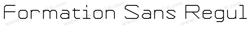Formation Sans Regular字体转换